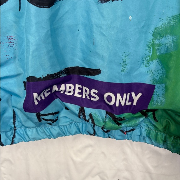 Members Only Jean Michel Basquist A Panel Of Experts Full Zip Windbreaker Jacket - Picture 8 of 11